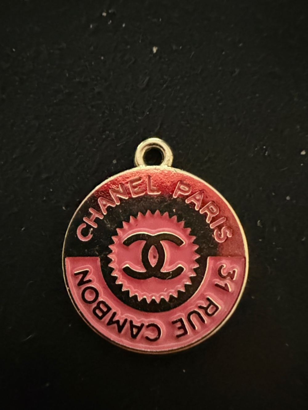 Classic Inspired Gold and Pink Pendant
